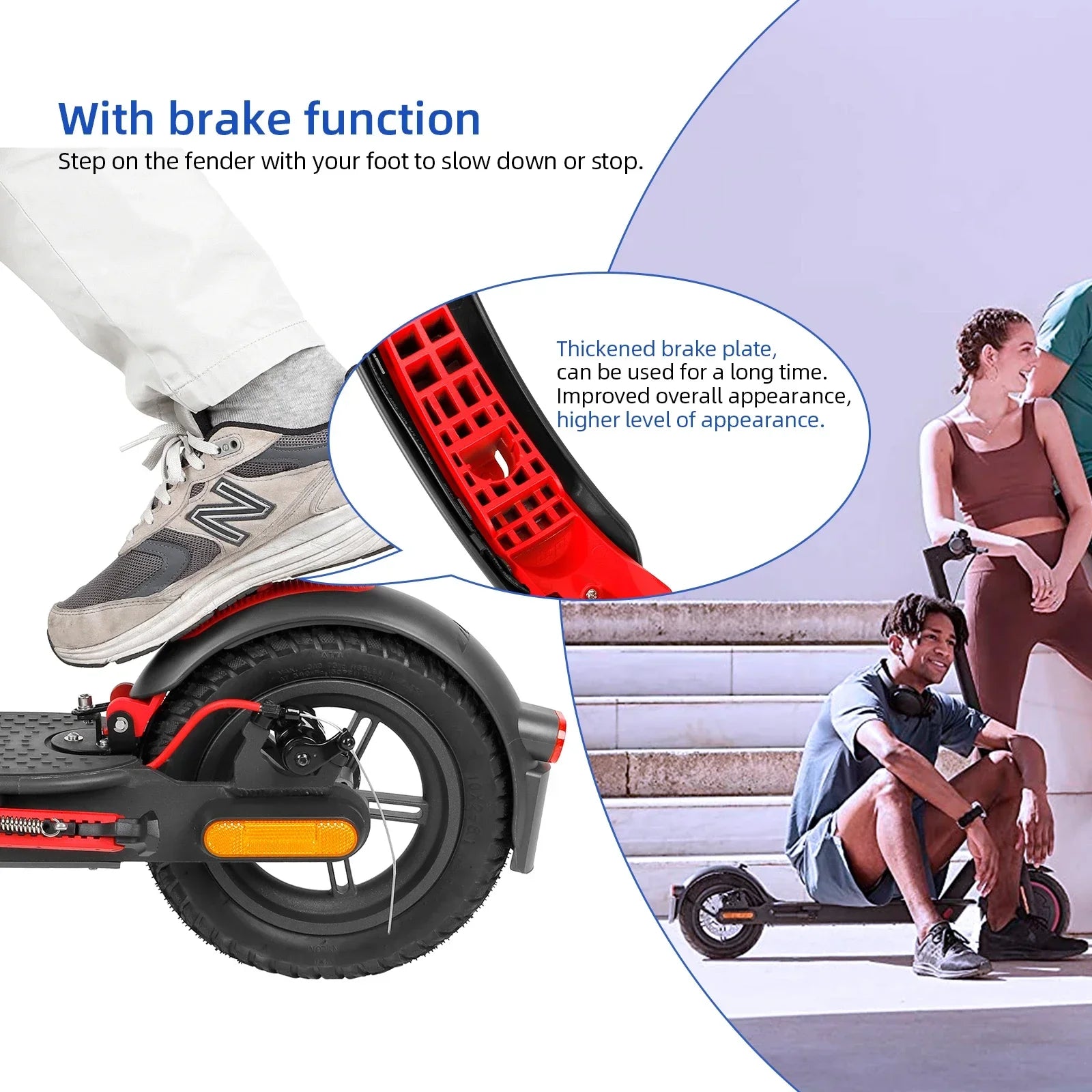 ULIP Metal Rear Fender for Xiaomi M365 Pro Pro2 1S Lite Mi 3 Electric Scooter Rear Wheel Protect Mudguard Skateboard Accessories
