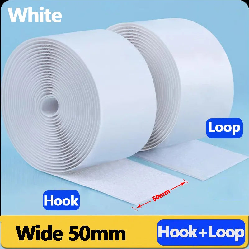 Heavy Duty Self-adhesive Hook and Loop Tape, Strong Sticky Back Velcros Fastener Roll for Home Furniture, Couch Sofa Cushions