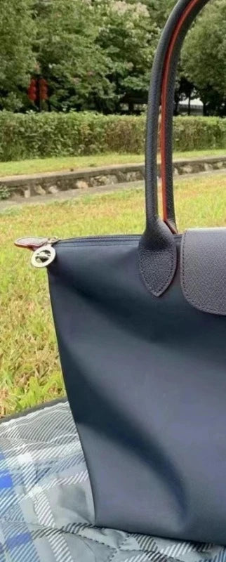 2026 Lightweight Foldable Nylon Shoulder Bag Ladies Water Resistant Shopping Tote Bag Large Handbag for Travel Daily Office