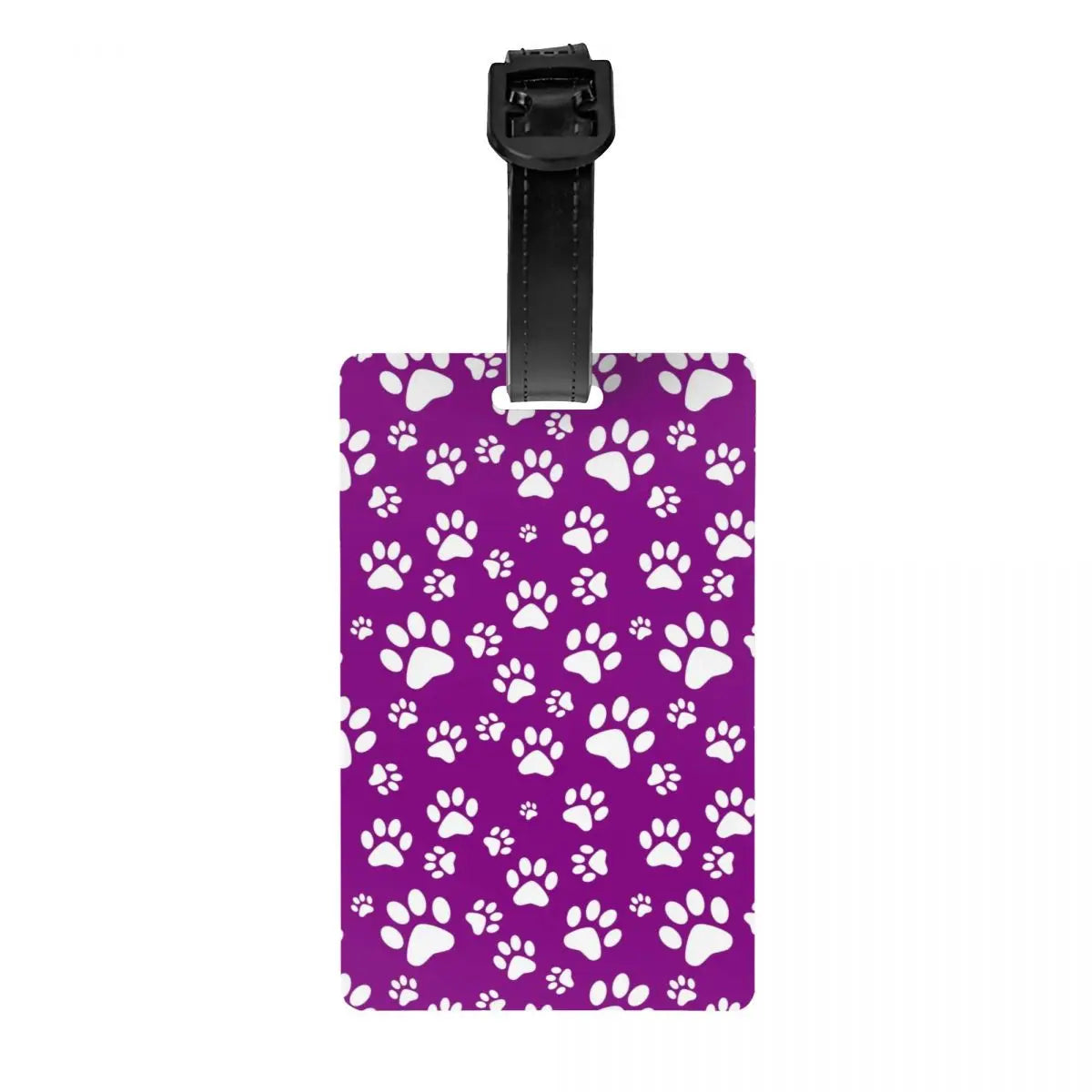 Custom Dog Lover Pet Paw Heart Luggage Tag for Suitcases Fashion Baggage Tags Privacy Cover Name ID Card