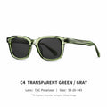 Square Frame Full Rim Sunglasses Men Vintage Street Style UV400 Protection Trendy Designer Eyewear Retro Fashion Sun Glasses