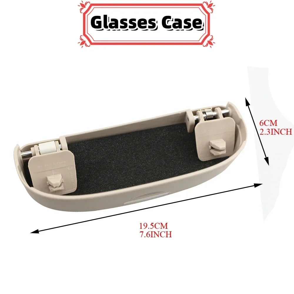 Car Glasses Holder Case for Audi Q3 Q5 SQ5 Q7 A1 A3 S3 A4 A6 A7 S6 S7 S4 RS4 A5 S5 ABS Sunglass Holder Sun Glasses Box