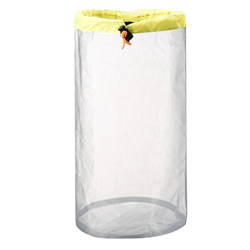 Outdoor Ultralight Mesh Storage Bag Breathable For Sports Camping Drawstring Storage Pack Hiking Travel Tools Compression Bags