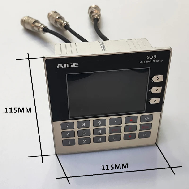 3 Axis LCD DRO Magnetic Linear Displacement Scale Sensor for CNC Machine Tooling Metal Digital Display Measuring Device