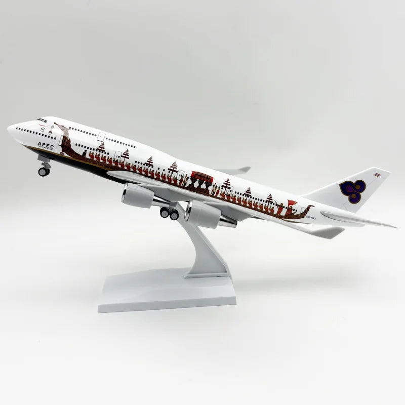 30cm Scale Plane 1/250 B747 Series Model Airplane Toy Resin Diecast Airplanes Building Kit (With Stand) Aviation Toys for Boys