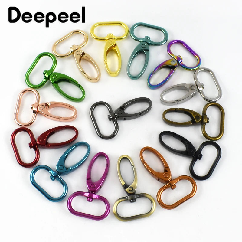 5/10Pcs 20-38mm Metal Hook Buckle for Bag Strap Swivel Lobster Clasp Dog Collar Carabiner Clip KeyChain Fastener Accessories