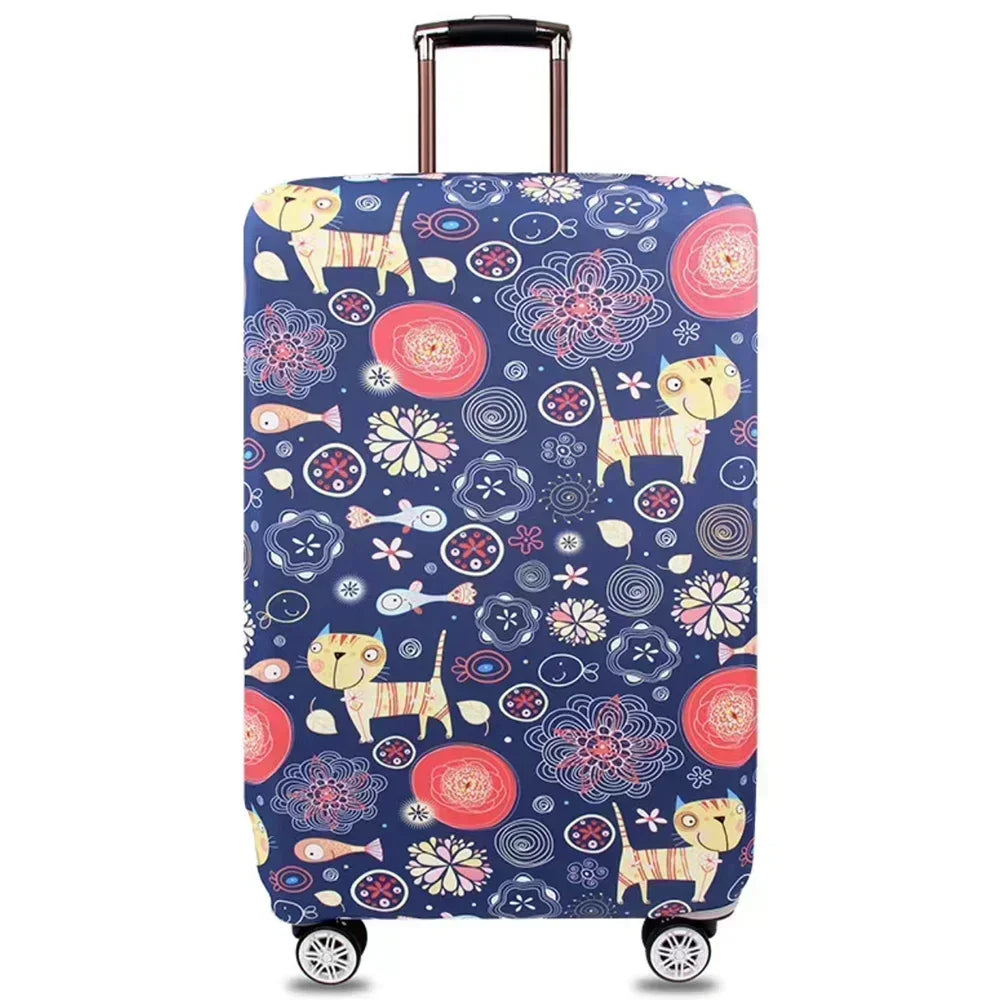 Luggage Cover Luggage Compartment Stretch Fabric Suitcase Protector Baggage Dust Case Cover for18-32 Inch Durable Travel Case