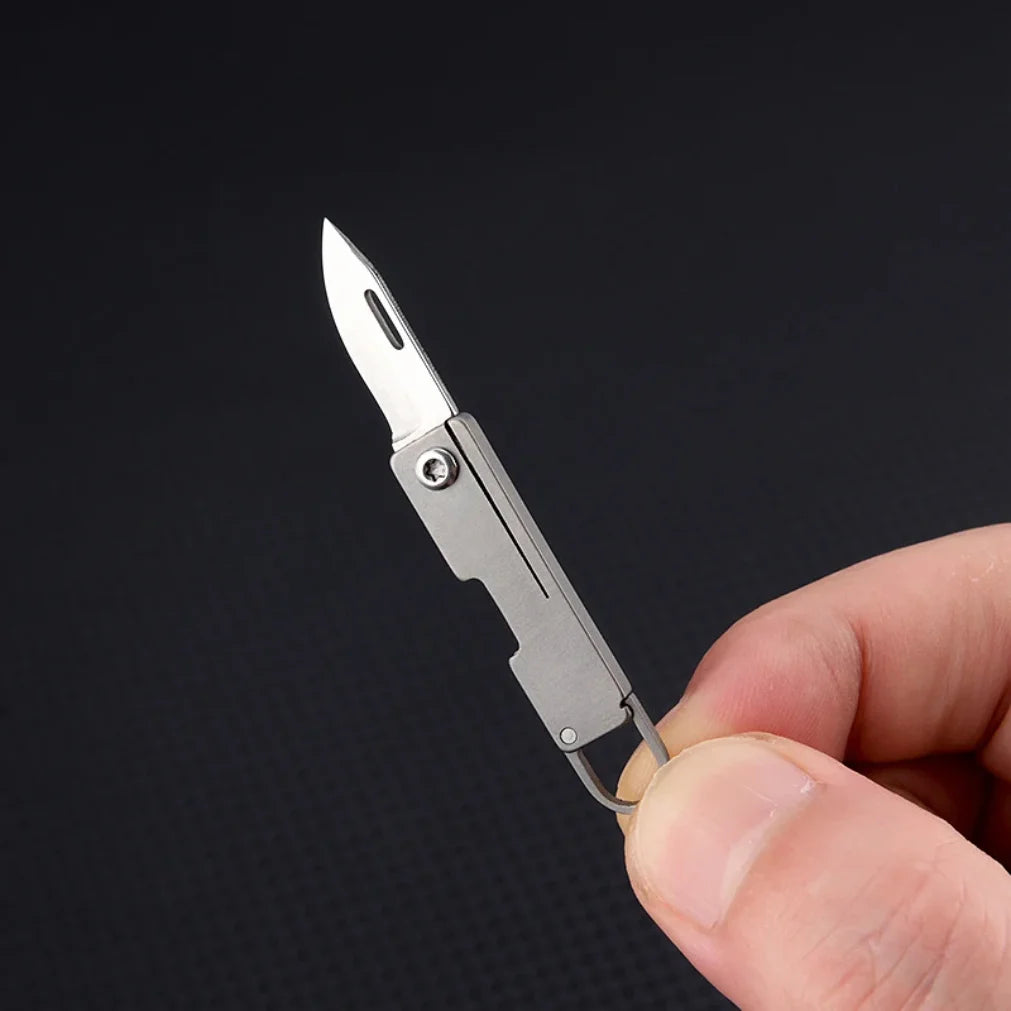 EDC Titanium Mini Folding Knife Pocket Knive Thin Pocket Knife Pocket Knife For Women Fruit Knives Outdoor Tools