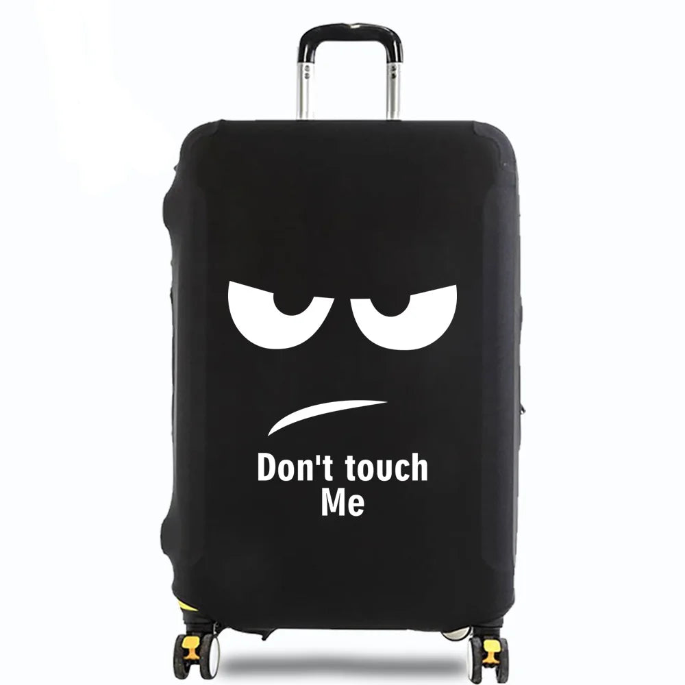 Travel Luggage Cover Suitcase Cover Travel Accessories Dust Proof Scratch Resistant Elasticity Covers White Picture Pattern
