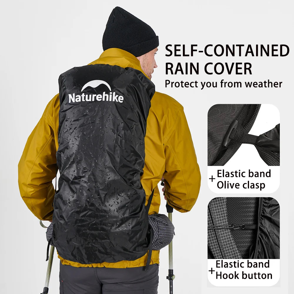 Naturehike Rock 2.0 Outdoor 30L 45L 60L Frame Backpack Travel Large Capacity Hiking Waterprof Mochila Aluminum Rain Cover Climb