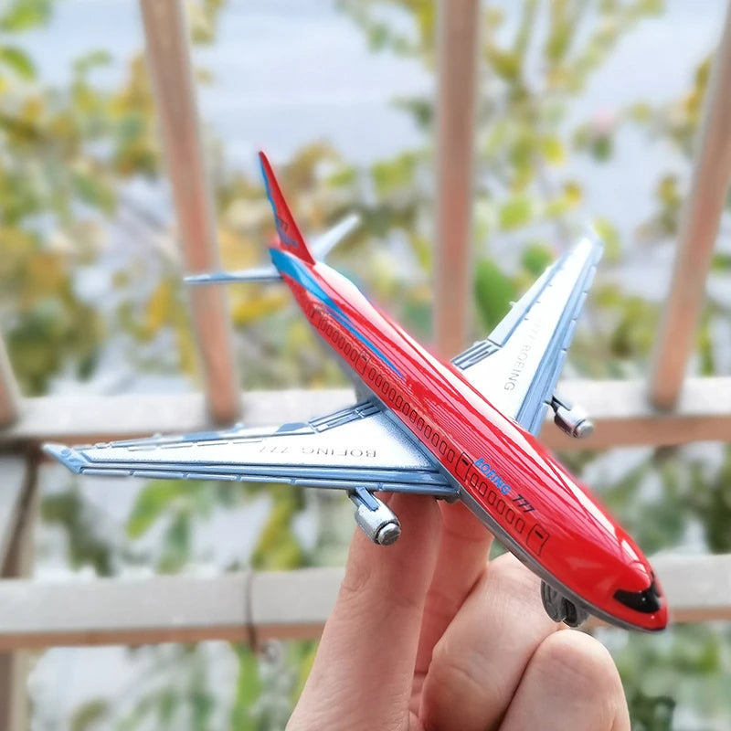 1/2PCS Collectible Alloy B777 A380 Plane For Boys Kids Gift Simulation Metal Aircraft 1:400 Aluminium Airliner Model Toys
