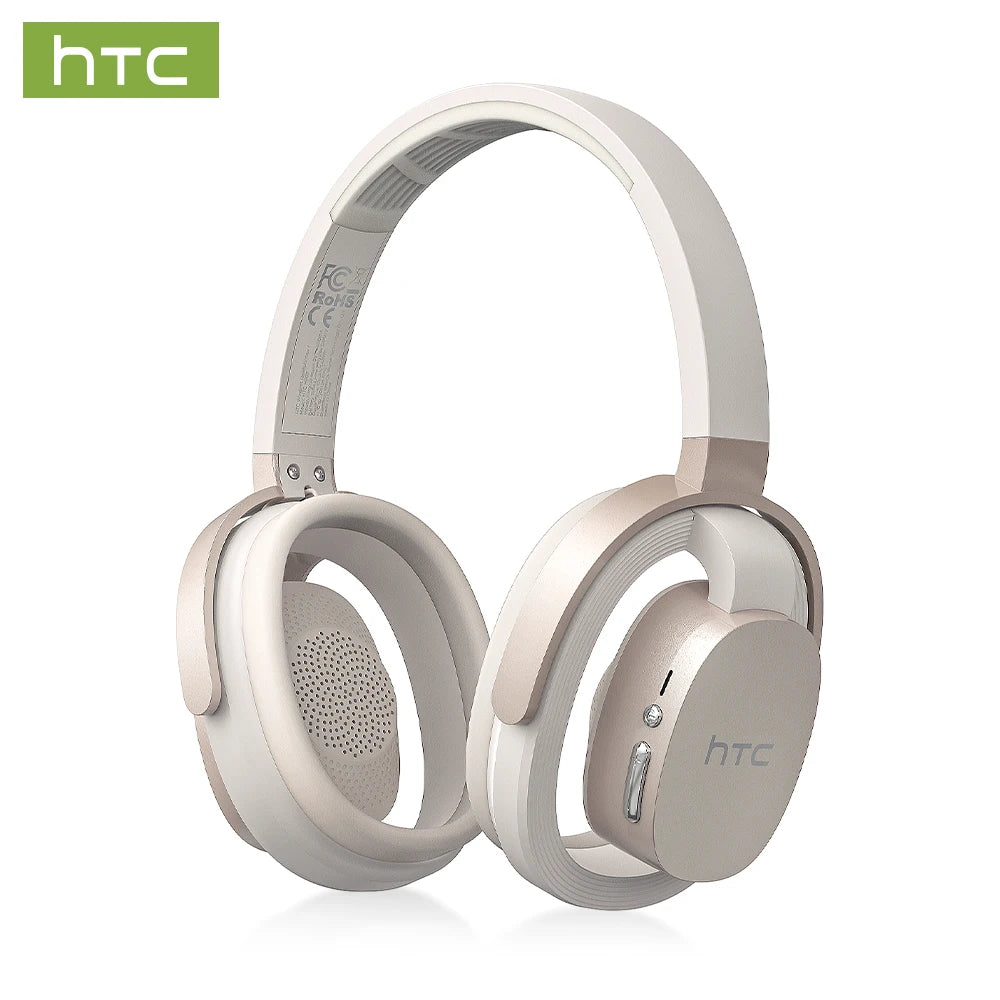Wireless Game Earphones HTC HP07 AI Translator Headset with Mic, Comfortable Sports Headband, Immersive Audio for Running Gym
