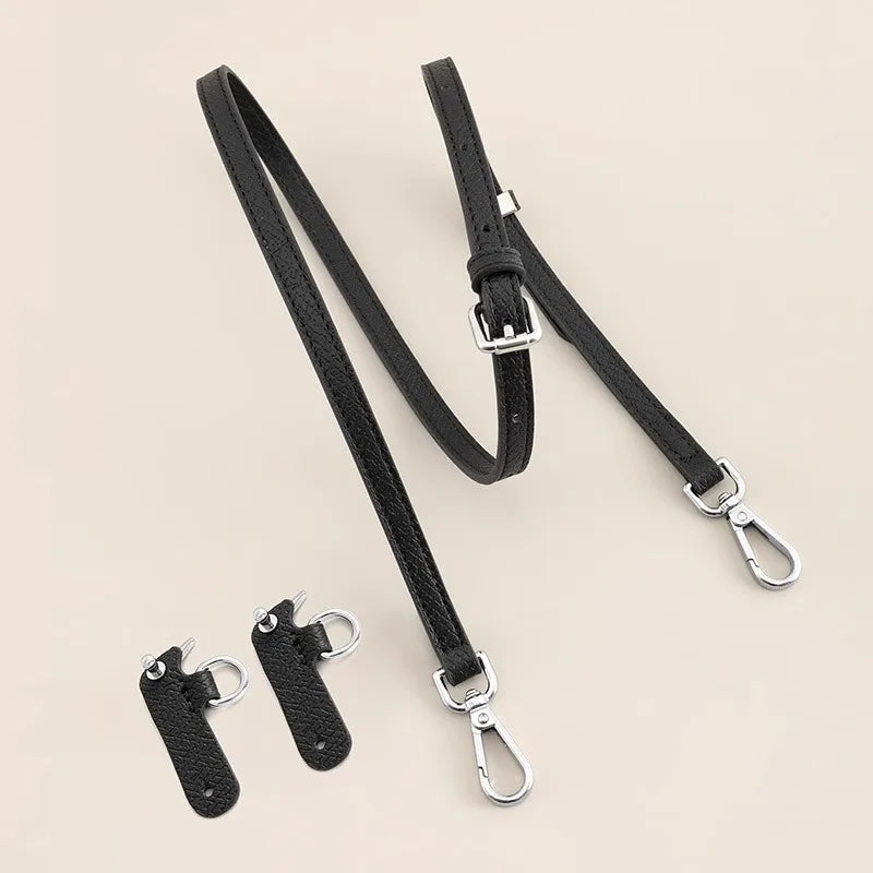 Bag Strap For Longchamp Mini Bag Leather Replacement Crossbody Shoulder Strap Without Punching Modification Bag Accessories