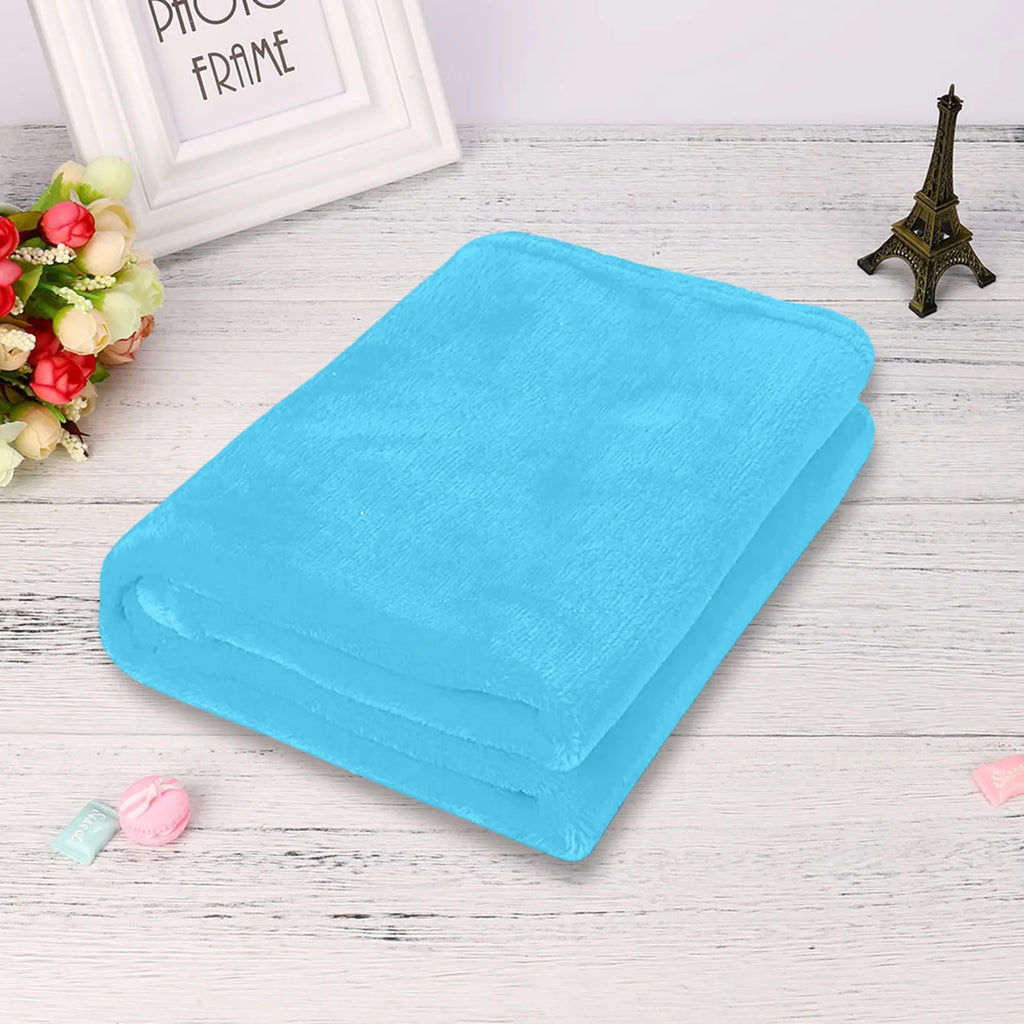 Plain Flannel Coral Blanket Small Fleece Sheet Super Warm Solid Micro Plush Fleece Blanket Throw Rug Sofa Bedding Supplies
