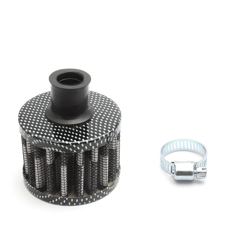 12mm Air Filter Cold Air Intake Filter Breather Turbo Vent Air Intake Filter Cleaner Universal for Car and Motorcycle