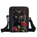 Fantasy Magic Cat Print Small Crossbody Bag Women Handbags for Travel Teenagers Boys Girls Phone Holder Storage Bag Gift