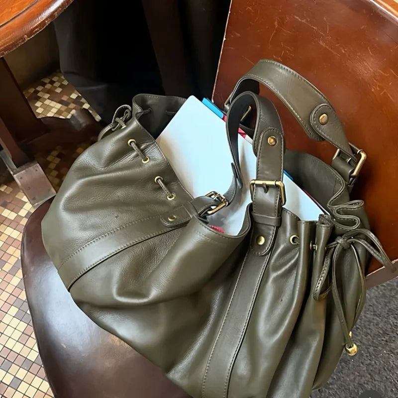 Sac à main à bandoulière Simple pour femmes, sac Boston élégant et polyvalent, sac de travail intérieur en Polyester doux