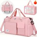 Fitness Sports Travel Bag Waterproof Duffel Weekender - Versatile Sports Travel Gym Bag with Dry & Wet Separation