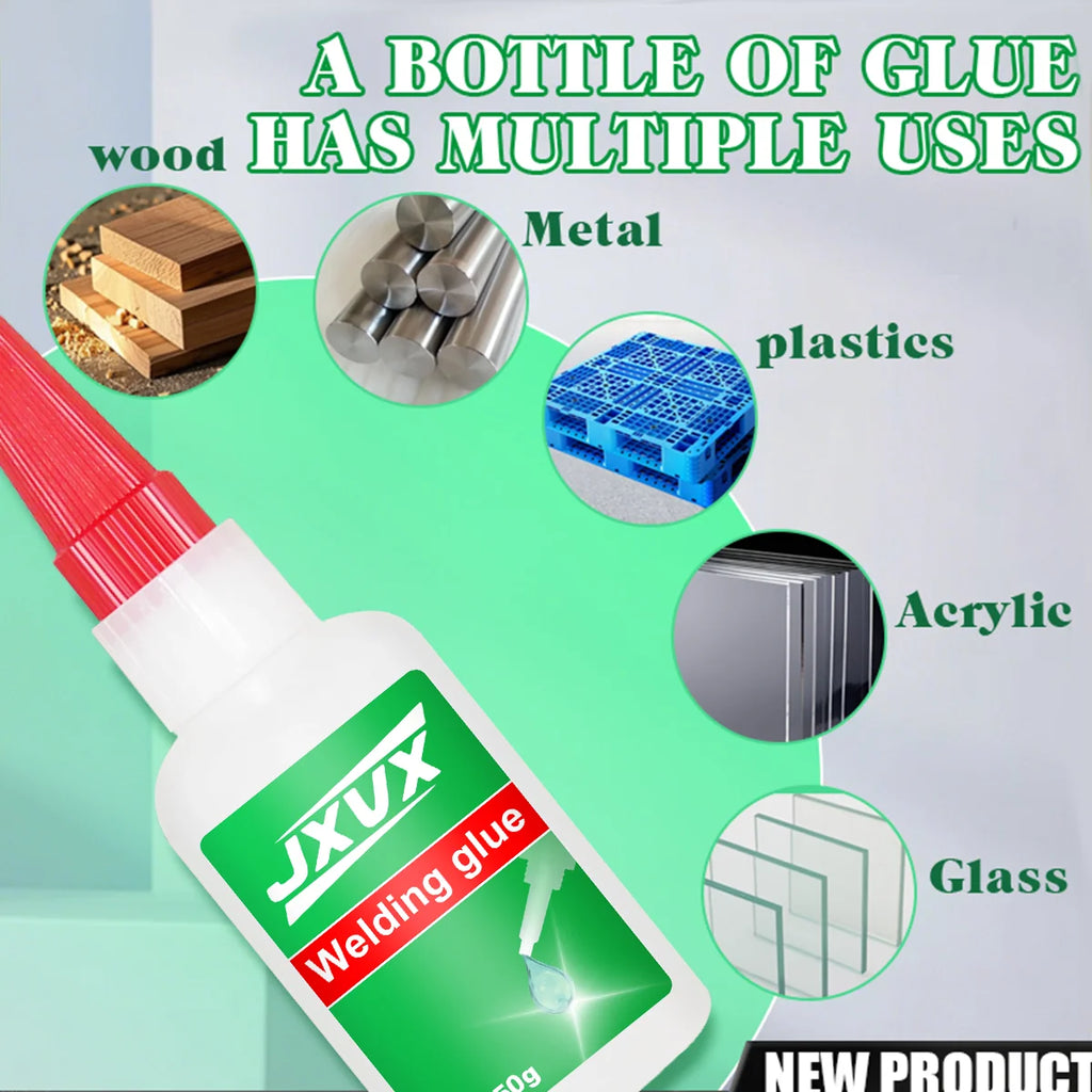 50g High Strength Oil-Based Glue for Welding - General Purpose Super Glue, Instant Adhesive Super Glue Powerful and Fast for Resin, Ceramics, Metal, Glass, Plastic, Wood, Super Glue