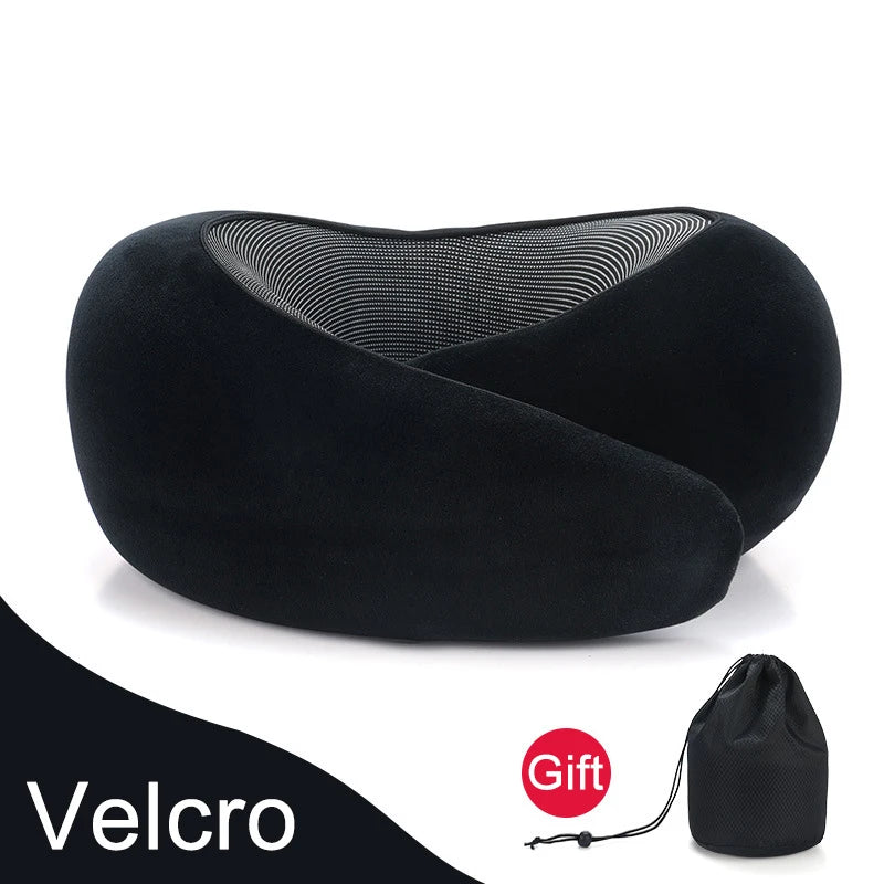 U Shape Memory Foam Neck Pillow Snail Travel Neck Pillows Portable Cervical Vertebra Airplanes Noon Break Pillow Relax