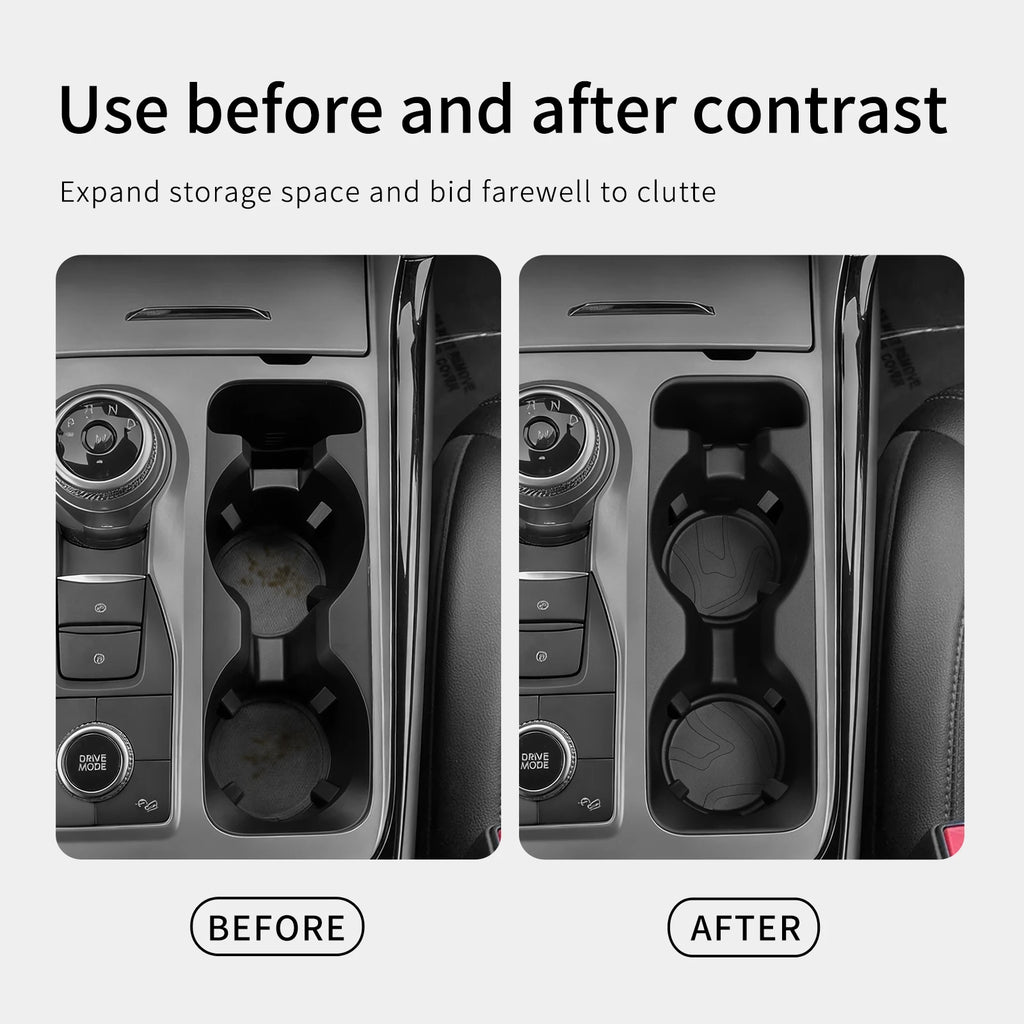 for Ford Explorer 2020-2024 Central Console Water Cup Holder Car Interior Accessories Drinks Holder Storage Case