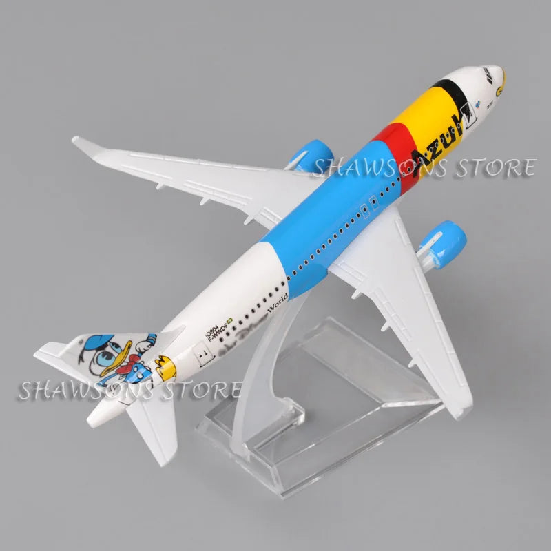 16cm Diecast Metal Model Plane Toy A320 Azul Brazilian Airlines Air Miniature Replica