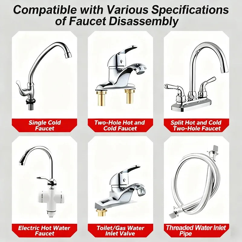 23-27mm 34-40mm Pipe Spanner Socket Wrench Ratchet Sink Faucet Drain Installation for Hand Tools Wrenches Fixing Accessories