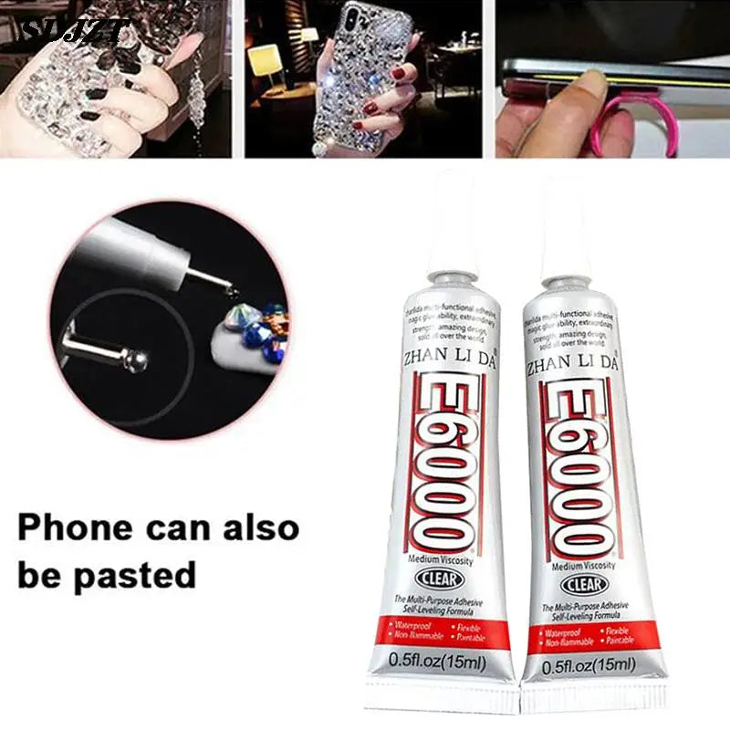 15ml E6000 Glue CrystalDIY Strong Hotfix Adhesive For Jewelry Clothes Craft Tool