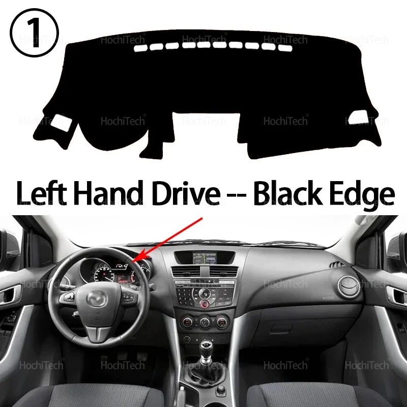 For Mazda BT50 UP UR 2012 2013 2014 2015 20126 2017 2018 2019 Auto Dashboard Cover Dash Mat Board Pad Carpet Dashmat Anti-UV Mat