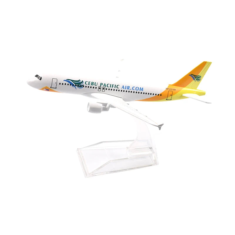 JASON TUTU 16CM Air Cebu Pacific A320 Aircraft Model Planel Airplane Diecast Metal 1/400 Scale Planes Collect Gifts