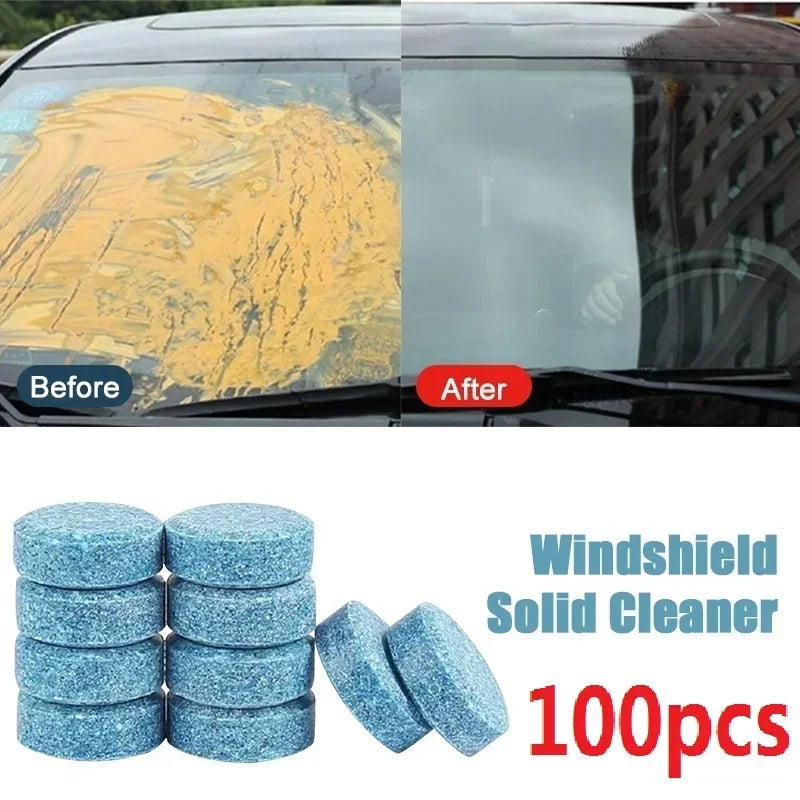 Car Windshield Glass Concentrated Washer Tablets Car Effervescent Washer Fluid Wiper Glass Solid Cleaning Tablets for Car Window