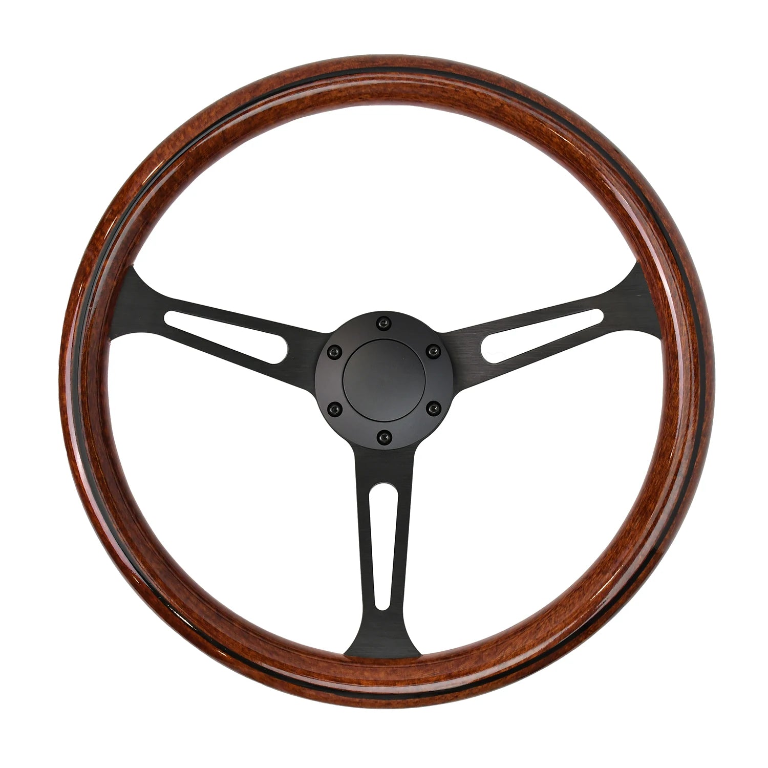 380mm Round Hole Bracket Steering Wheel ABS Material with Rivets for Automotive Accessories