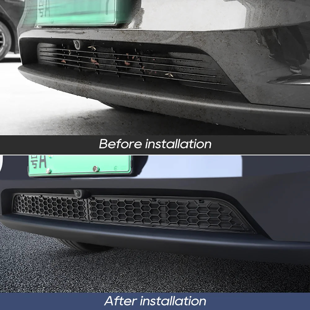 TEKSY For Tesla New Model Y YL 2026 Juniper Lower Bumper Anti Insect Net Anti Dust Proof Inner Vent Grille Cover Insect-proof