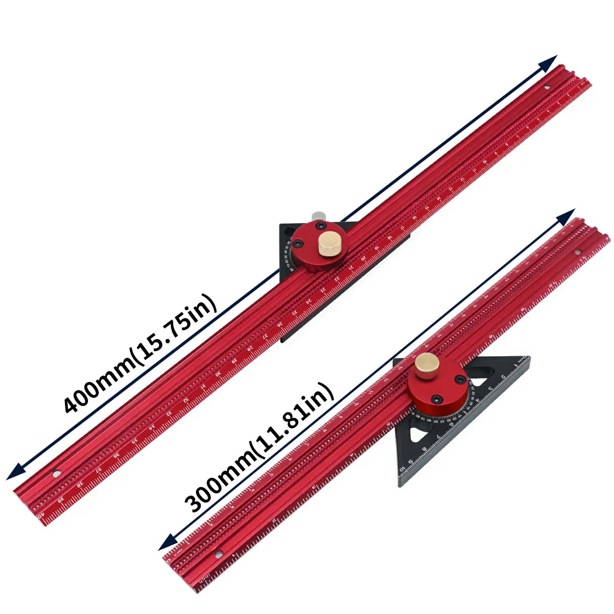 T-Type Woodworking Line Ruler 360 Degree Combination of Triangle Ruler and Straightedge Carpenty Marking Gauge Layout DIY