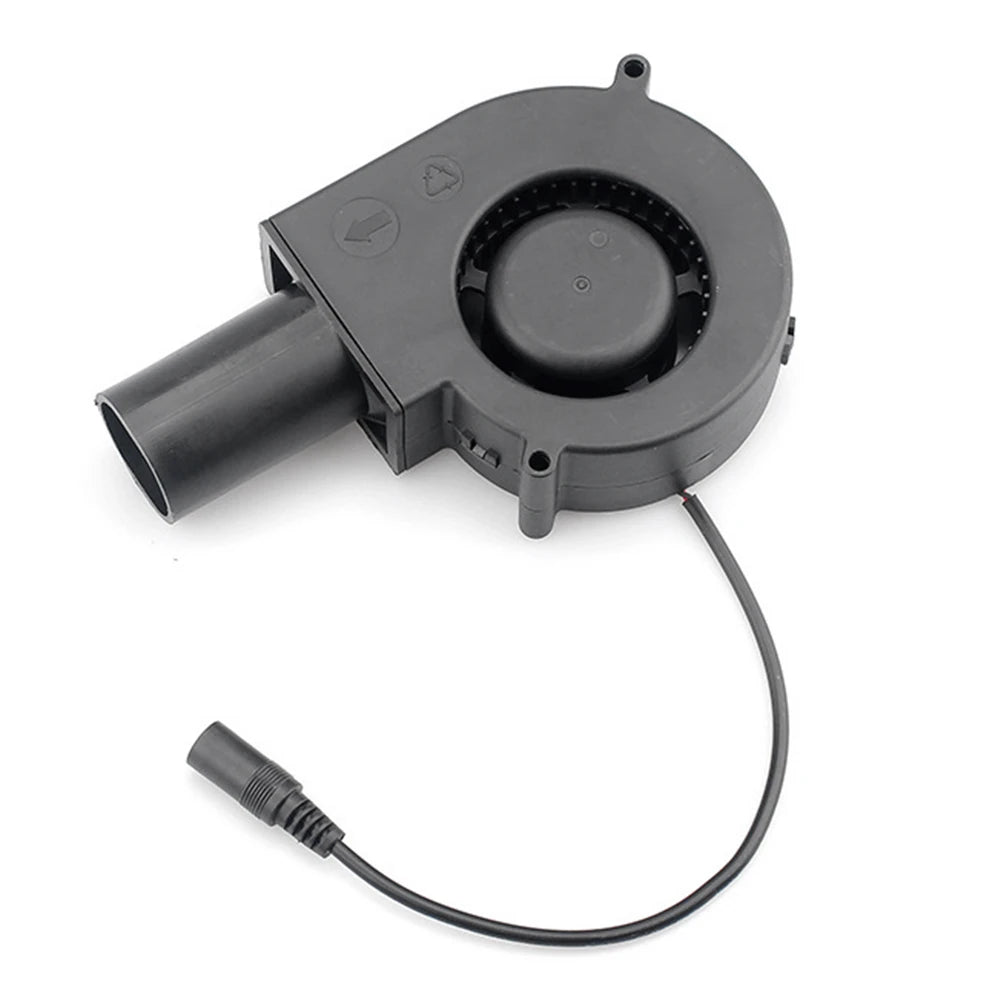 DC12V BBQ Fans with Variable Speed Controller&Outlet 15W Smelting Metal Fan Charcoal Chimney Starter for Picnic Cooking Barbecue