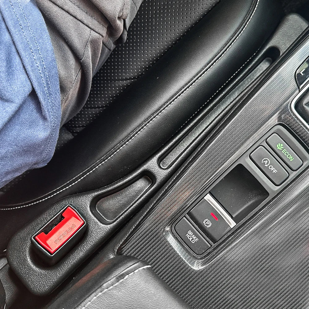 2pcs Car Seat Gap Filler, Dual Slot Design, Car Interior Accessories, Phone & Key Storage Box, Car Slot Pad, Seat Gap Fillers
