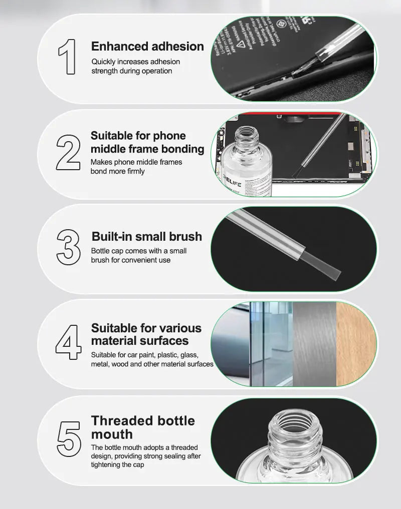 RELIFE G-22 Double-Sided Adhesive Primer Suitable for Moblie Phone Middle frame LCD Screen Bezels Repair Adhesion Strength Repai