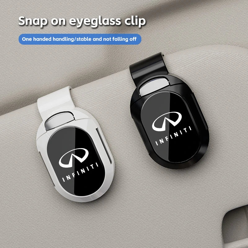 Multifunctional card holder Car visor Glasses clip For Infiniti FX35 Q50 Q30 ESQ QX50 QX60 QX70 EX JX35 G35 G37 EX3 Accessories