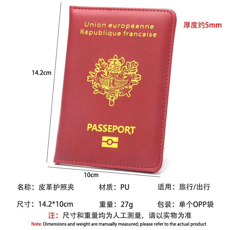 High End Leather Passport Holder Passport Protection Cover Passport Case Plane Ticket Holder Id Card Holder Travel Accessories