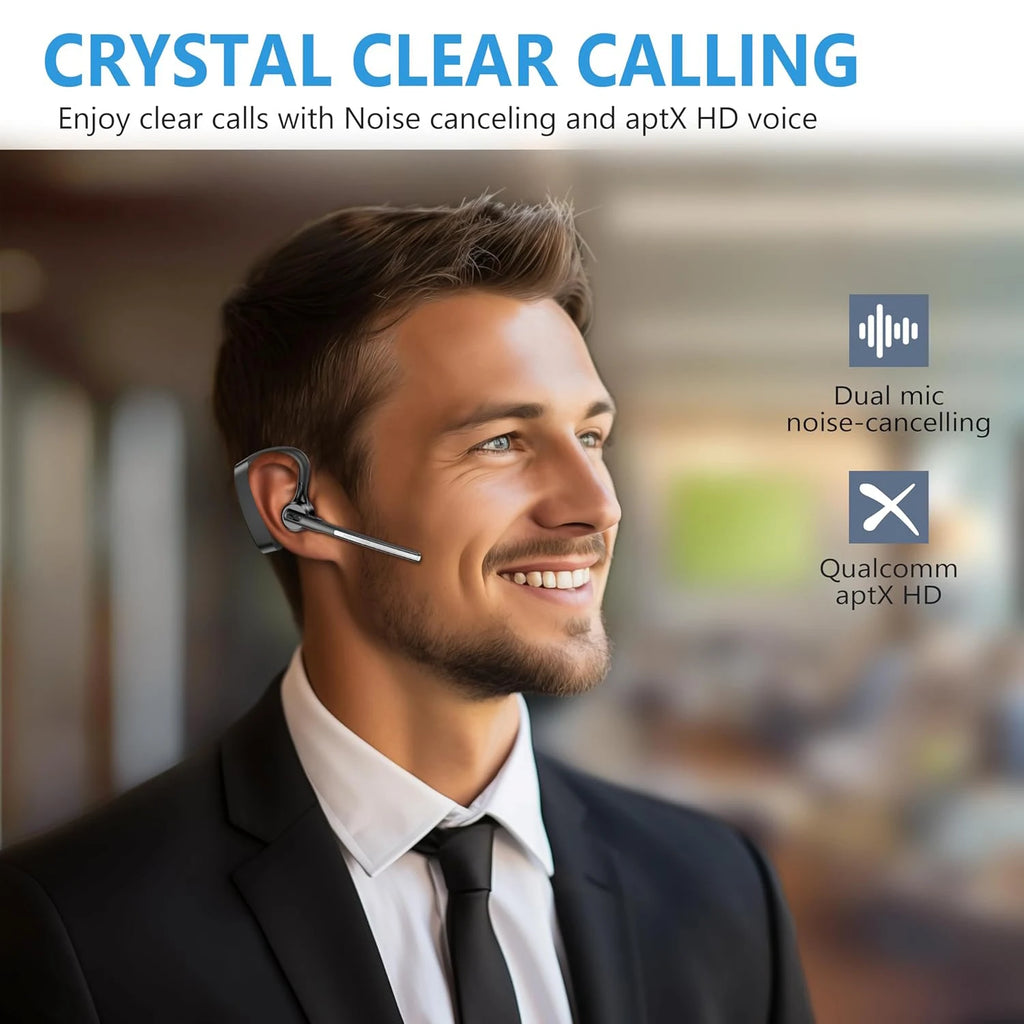 Newest K10C Bluetooth Headset Wireless Headpones Dual Mic Noise Cancelling Earphones With Charging Case For All Smart Phones