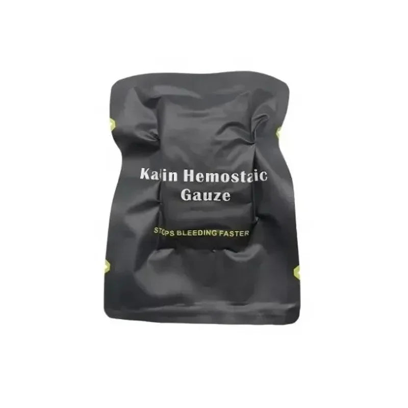 TCCC Kaolin Hemostatic Gauze Outdoor Emergency Mountaineering Sterile Compression Multifunctional Bandage for First Aid