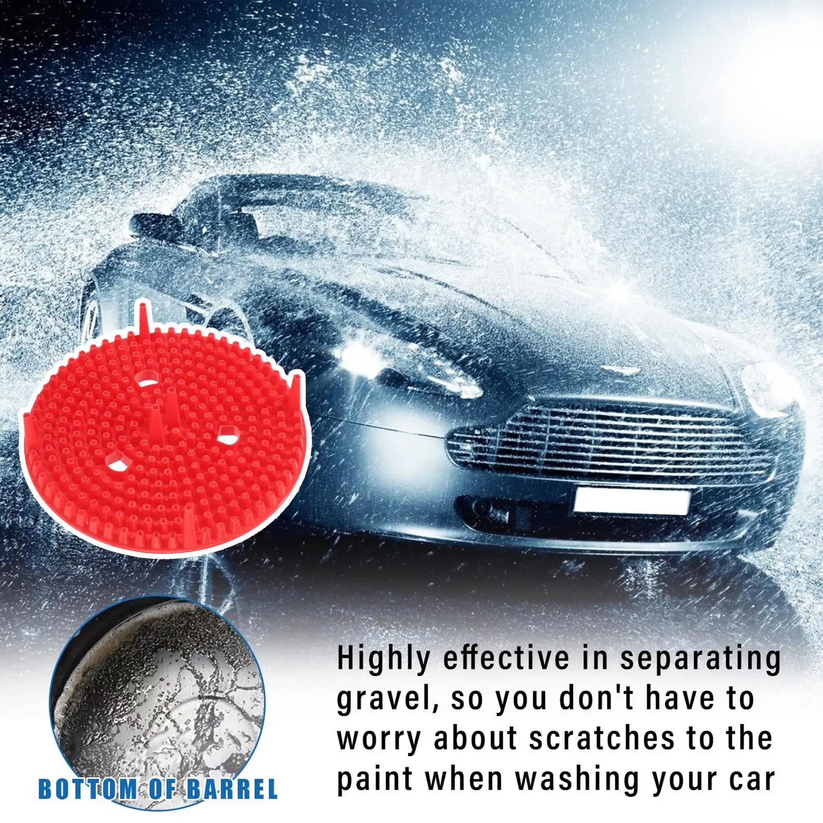 Car Wash Bucket Insert 10.2" Diameter Car Wash Filter Remove dirt debrisUniversal Cleaning Tools for Washing Cars truck SUV