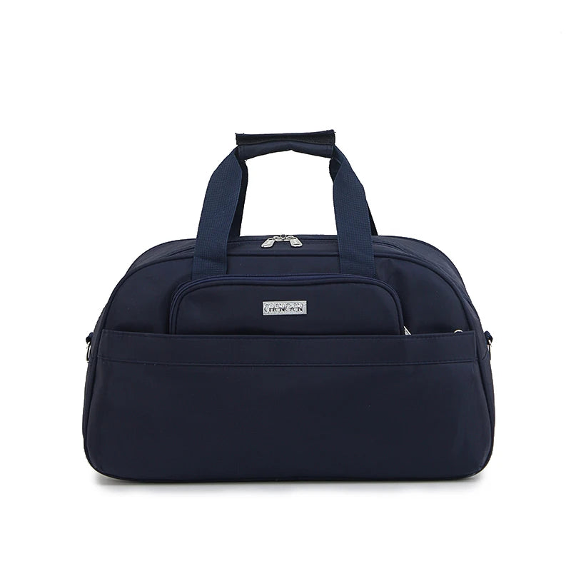 Large Capacity Luggage Bag Travel Bag Handheld Carry-On Bag Lightweight Short Trip Bag Unisex Oxford Cloth Pure Color Simple ...