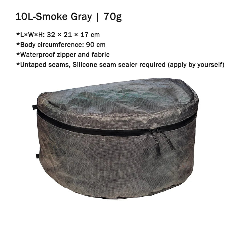 10L Packing Pods Ultralight UHMWPE Material Stuff Sack Organizer Pouch for Backpacking Hiking Gear