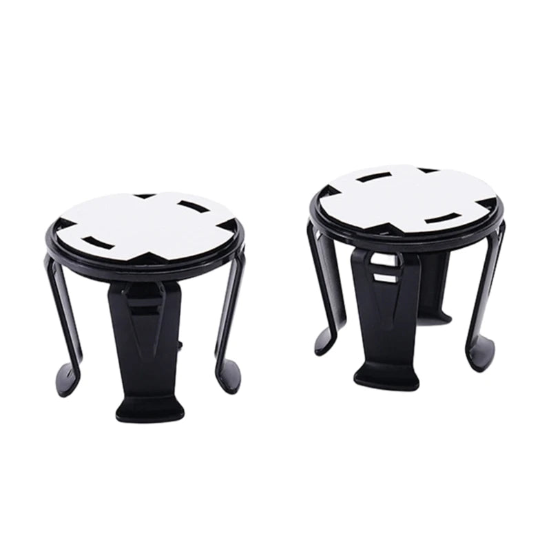 2Pcs Car Beverage Holder Adhesive Cup Storage Rack Car Cup Bottle Holder Multifunction Drink Rack Auto Accessories Black H9EE