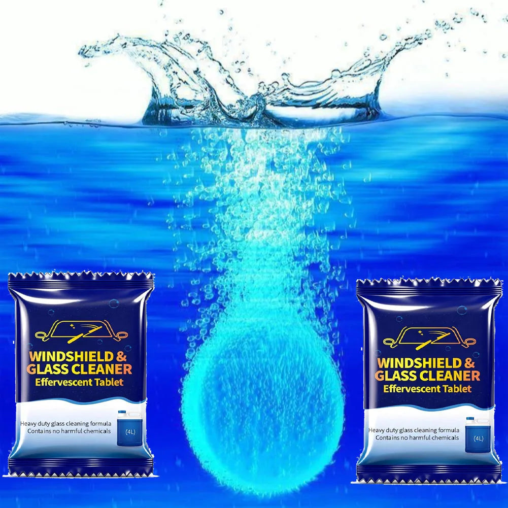 Car Windshield Glass Concentrated Washer Tablets Car Effervescent Washer Fluid Wiper Glass Solid Cleaning Tablets For Car Window