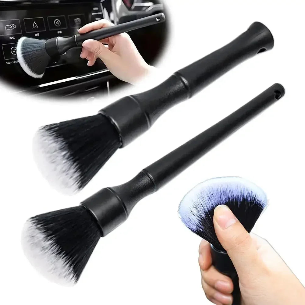 Scratch Free Car Detailing Brush Soft Bristle Ergonomic Handle Auto Interior Clean Tool For Dashboard Air Vent Seat