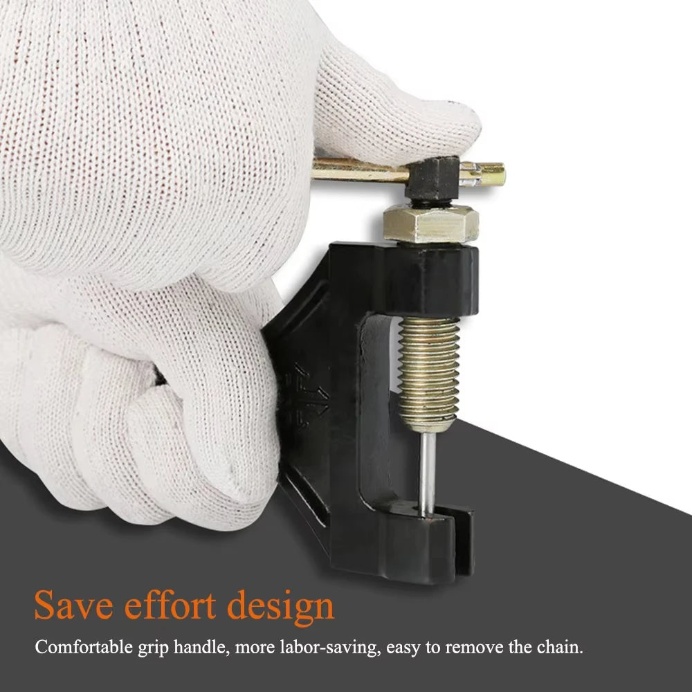 Universal 420-530 Steel Chain Breaker Splitter Pin Remover For Motorcycle Bicycle ATV Dirt Bike Chain Repair Accessory Parts Set