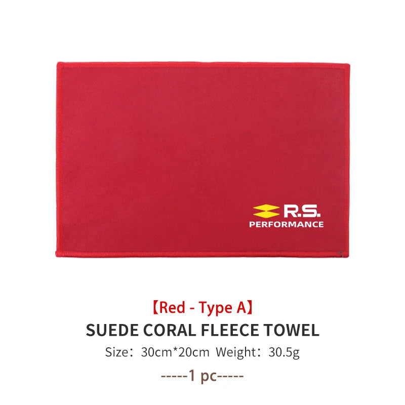 Super Absorbent Car Wash Coral Velvet Towel Cleaning Cloth For Renault Dacia RS Megan Scenic Logan Laguna Clio 3 4 Kadjar Espace