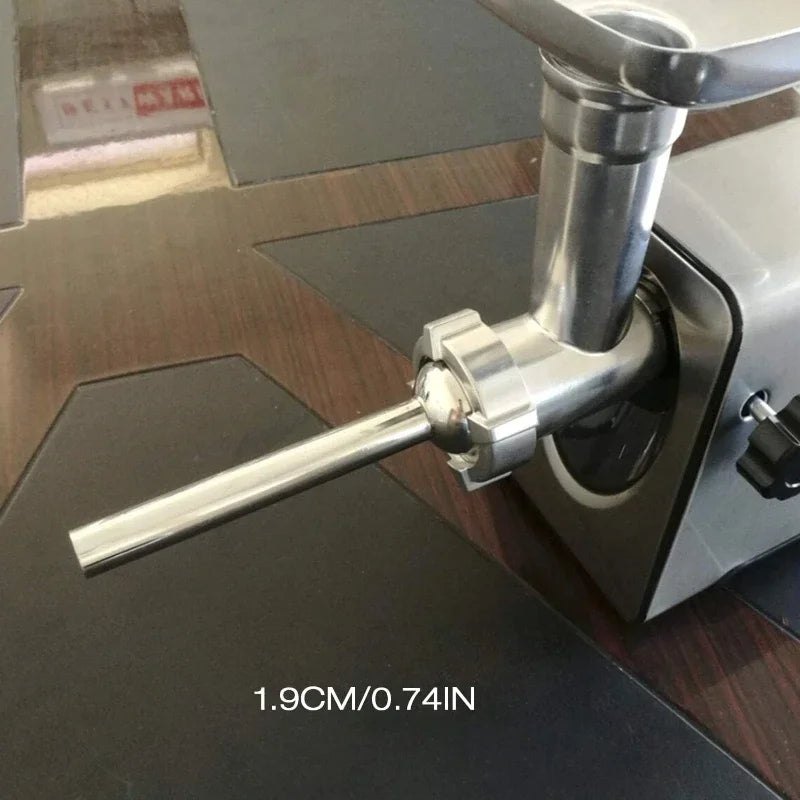 3-Piece Sausage Filling Kit for Meat Grinders 10 and 12, Stainless Steel Grinding Tube, Sausage Filling Nozzle Filling Tube